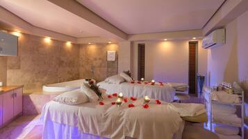 Salas de tratamiento para parejas, sauna y baño de vapor