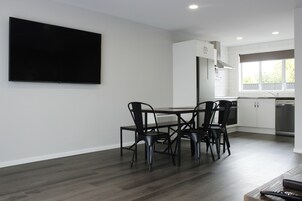 Superior Apartment, 3 Bedrooms | Private kitchen | Microwave, stovetop, electric kettle, toaster