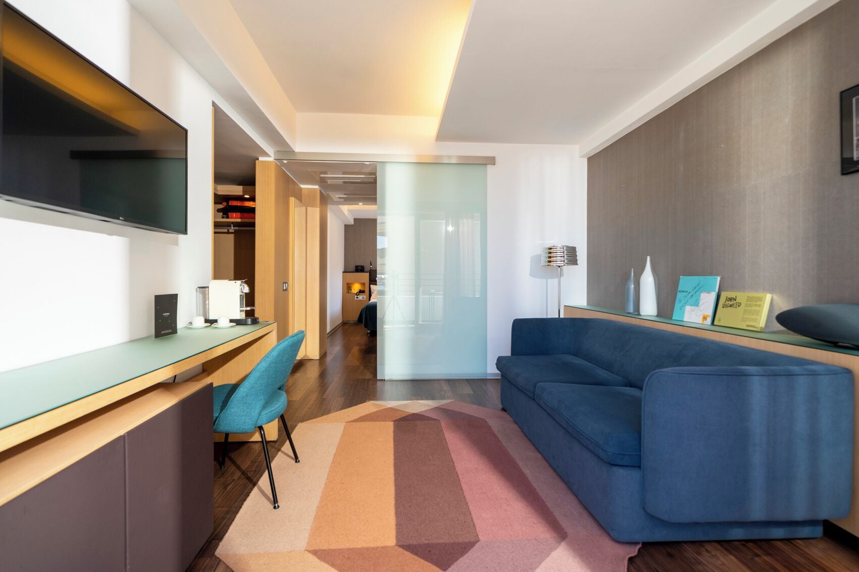 suite, partial sea view (formentera) | living area | 32-inch plasma tv with satellite channels, tv