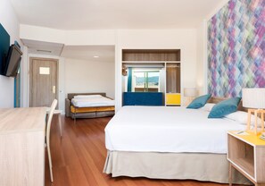 Family Room, Balcony, Mountain View | Premium bedding, minibar, in-room safe, desk