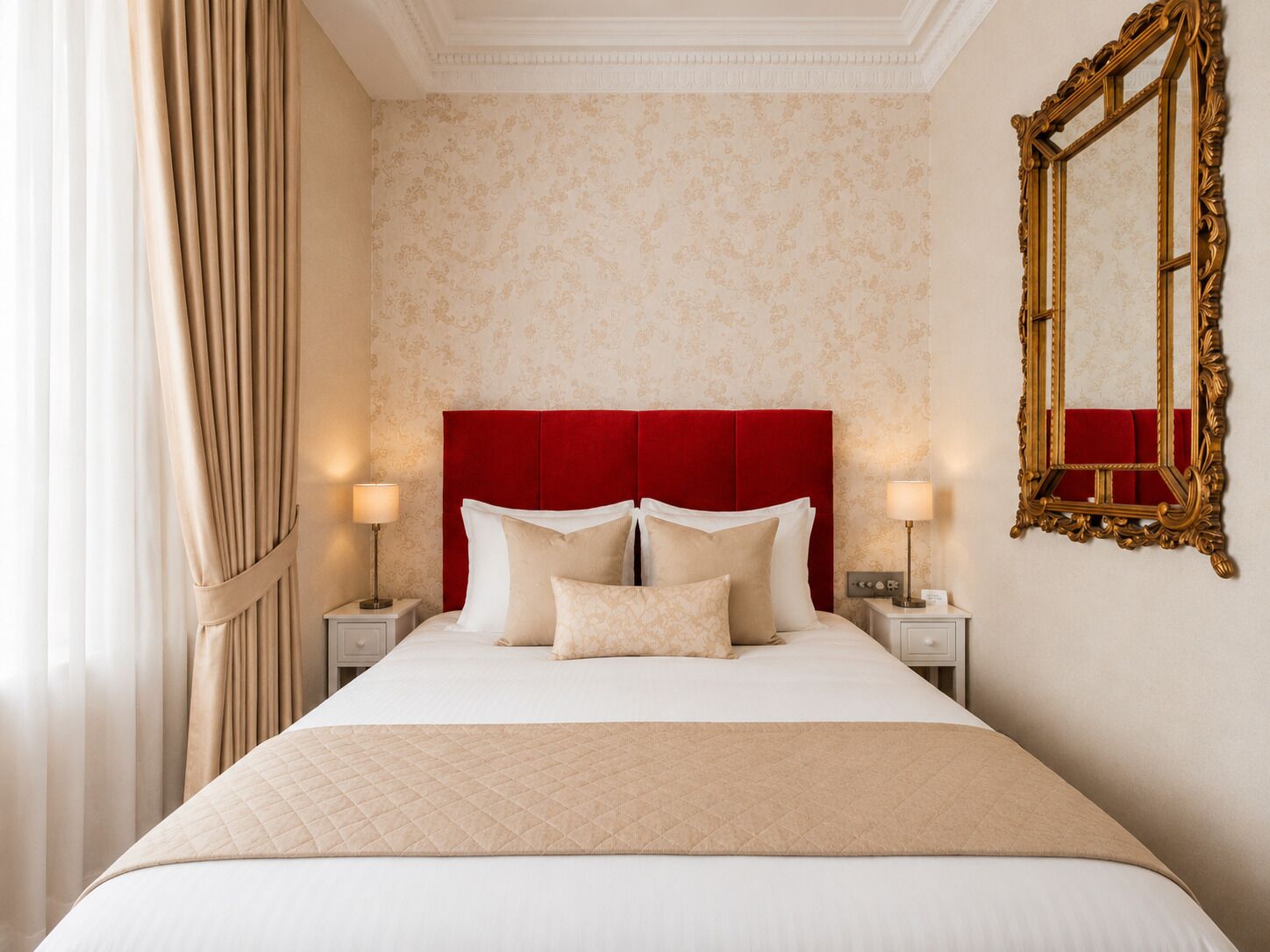 Hypo-allergenic bedding, in-room safe, desk, laptop workspace