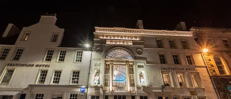 Front of property – evening/night