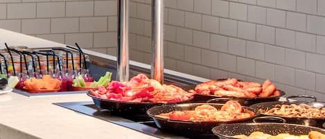 TĂ€gliches FrĂŒhstĂŒcksbuffet gegen GebĂŒhr