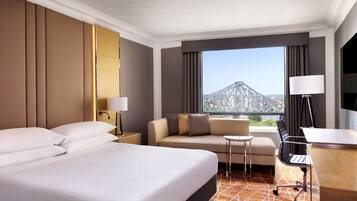 Premium bedding, down duvets, in-room safe, desk