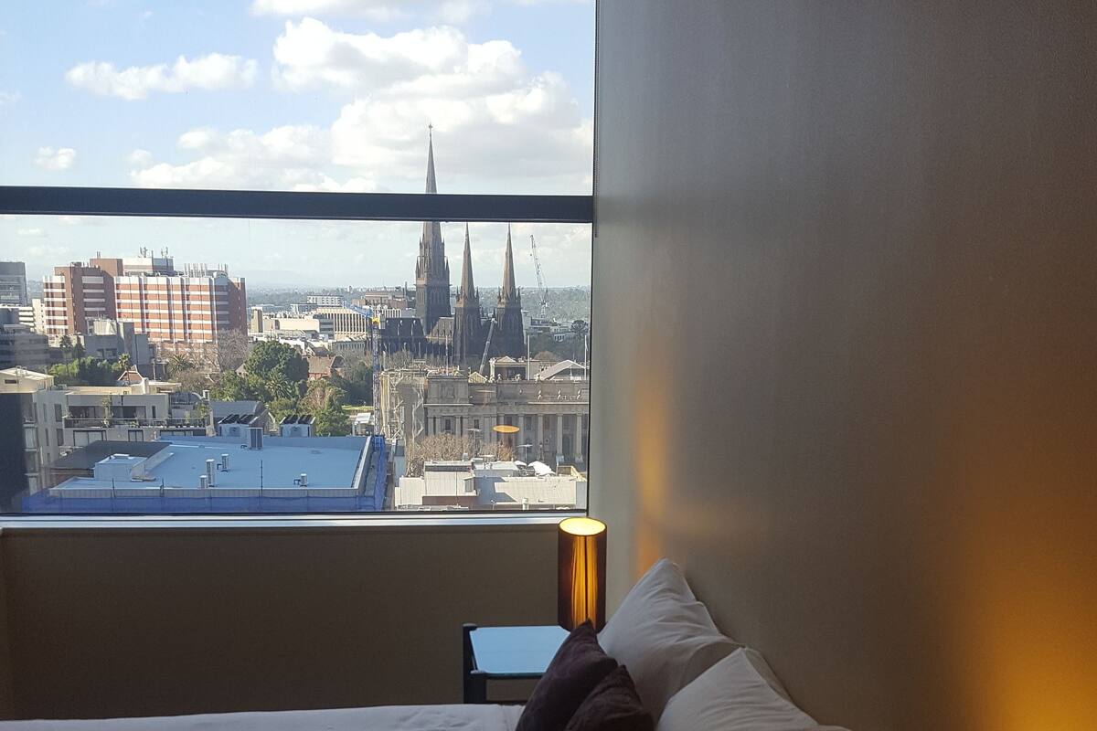 superior apartment, 3 bedrooms, accessible, city view | hypo-allergenic bedding, desk, blackout curtains, soundproofing