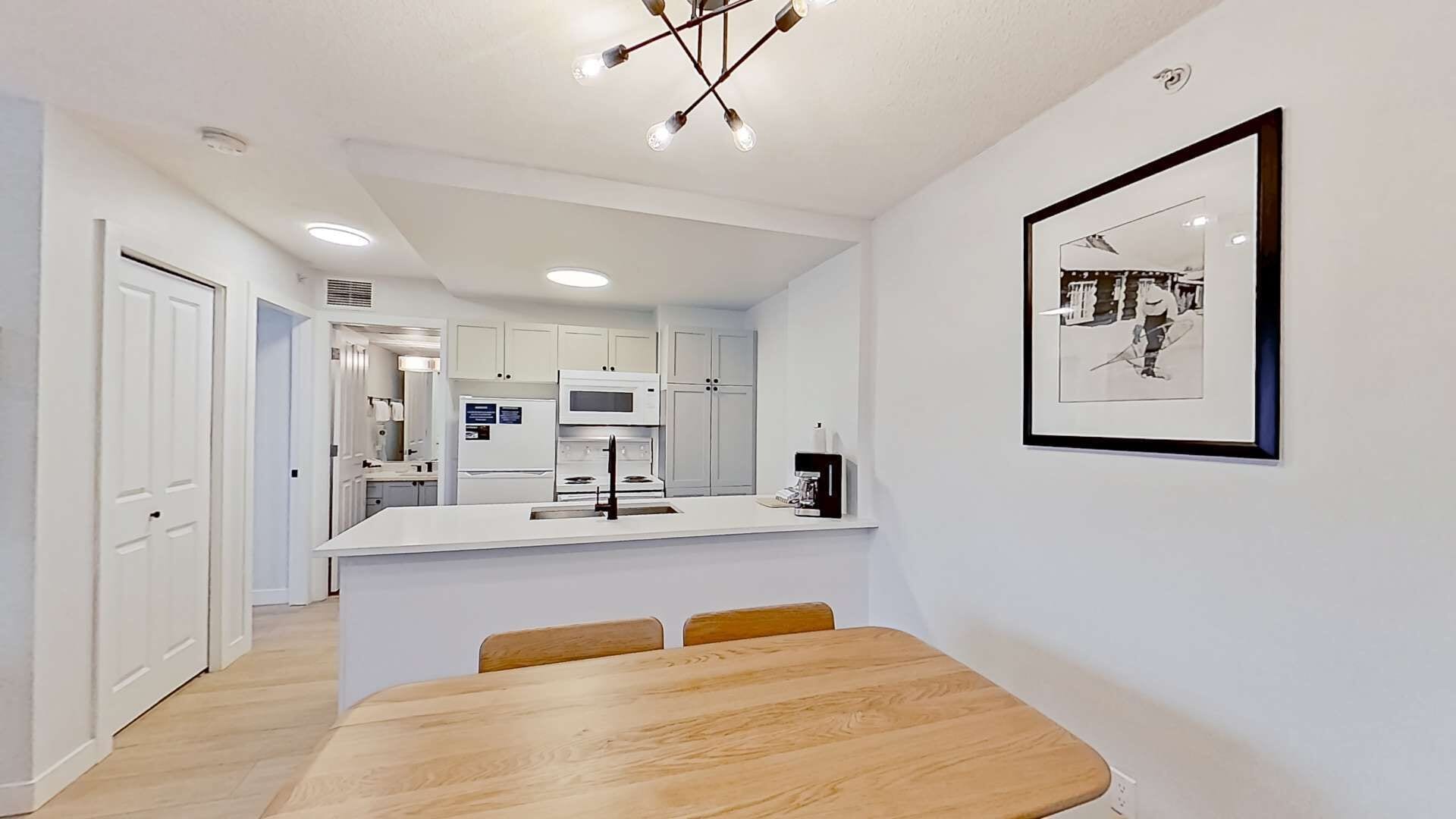 Renovated One Bedroom Mountain View | Living area | 36-inch flat-screen TV with cable channels, TV
