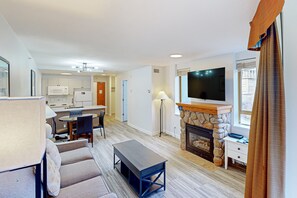 Condo, 1 Bedroom (Mountain View) | Living area | Flat-screen TV