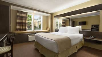 In-room safe, desk, iron/ironing board, free cribs/infant beds