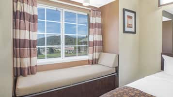 In-room safe, desk, iron/ironing board, WiFi (free)