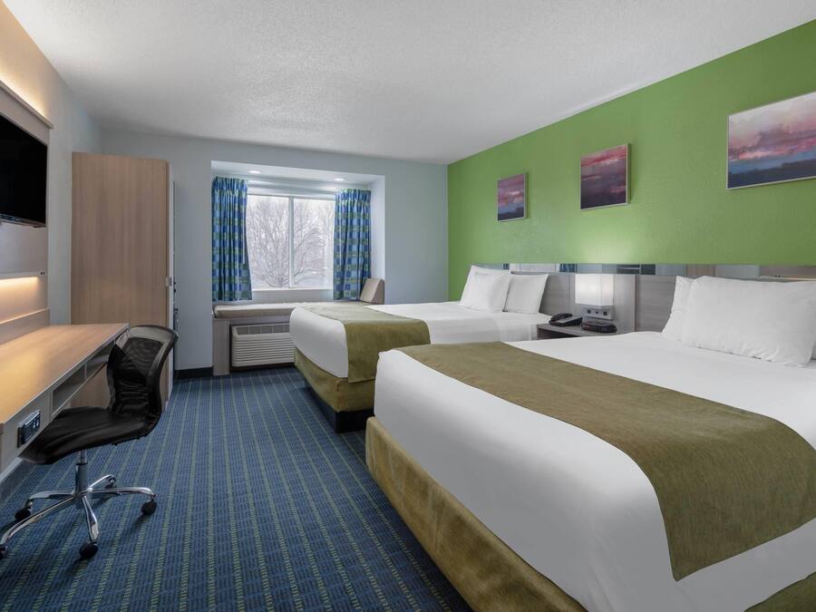 Room, 2 Queen Beds, Non Smoking | Premium bedding, in-room safe, desk, iron/ironing board