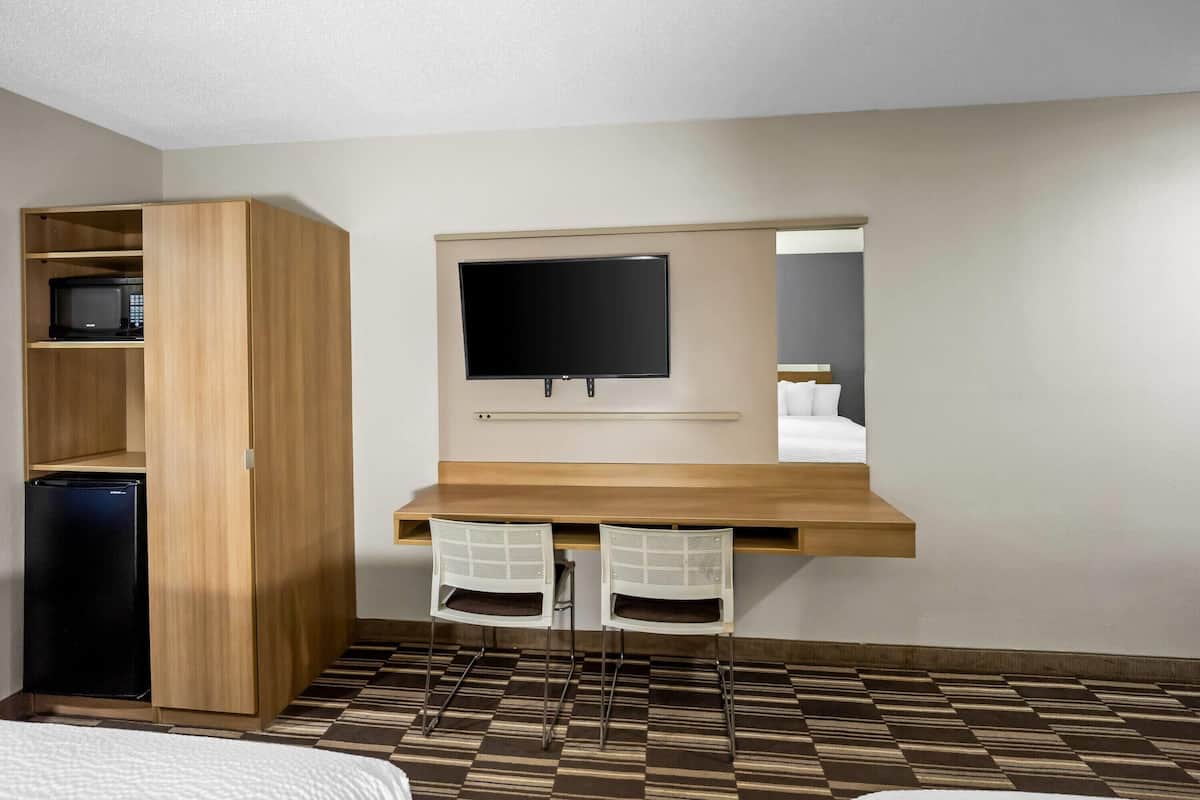 Room, 2 Queen Beds, Non Smoking | Hypo-allergenic bedding, in-room safe, desk, iron/ironing board