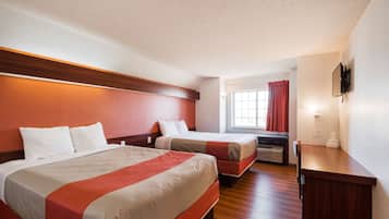 Desk, free WiFi, bed sheets