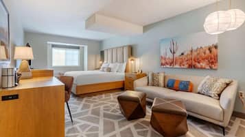 Pillowtop beds, desk, laptop workspace, blackout drapes
