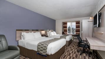 In-room safe, desk, iron/ironing board, free cribs/infant beds