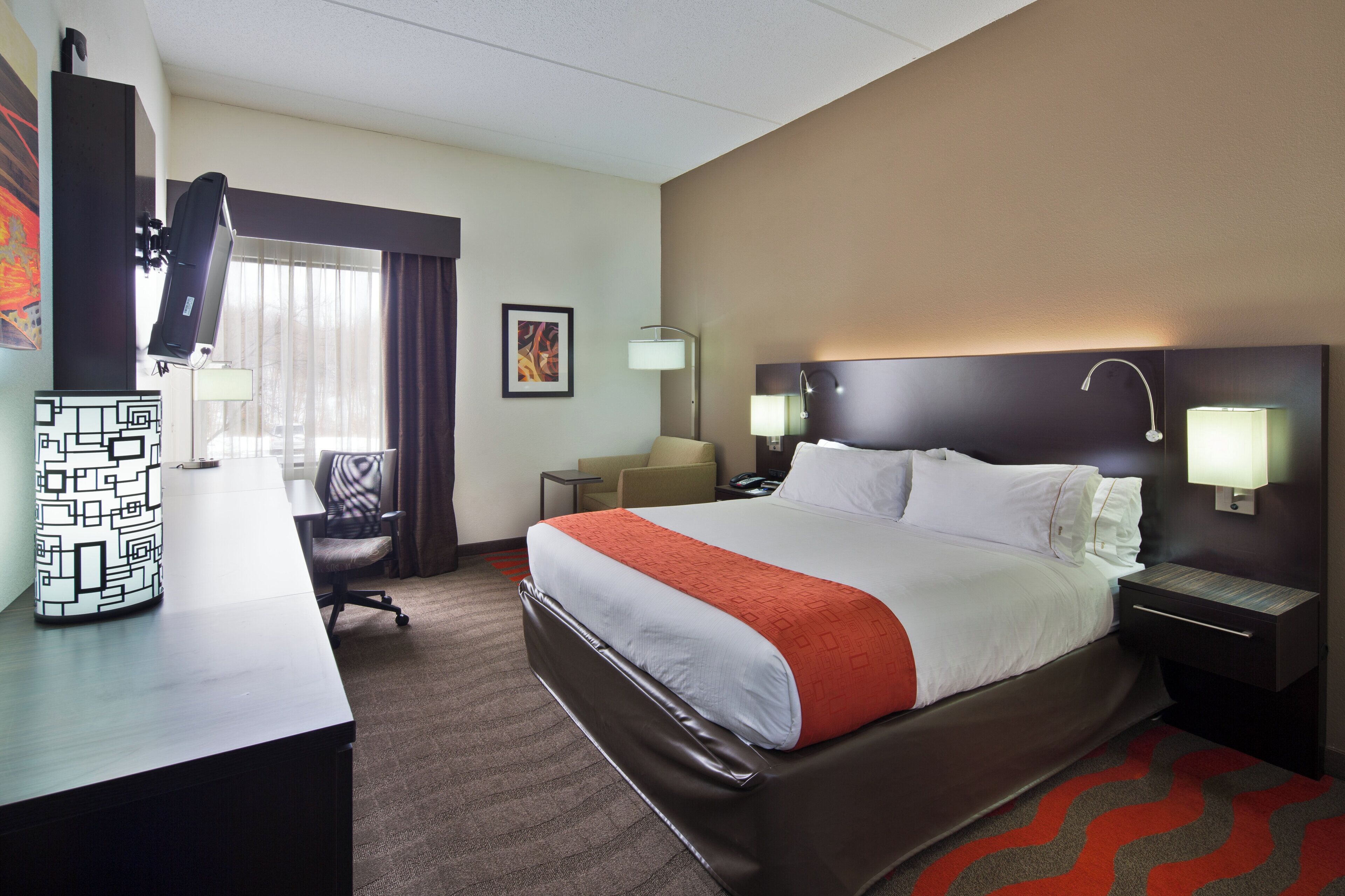 In-room safe, desk, blackout curtains, iron/ironing board