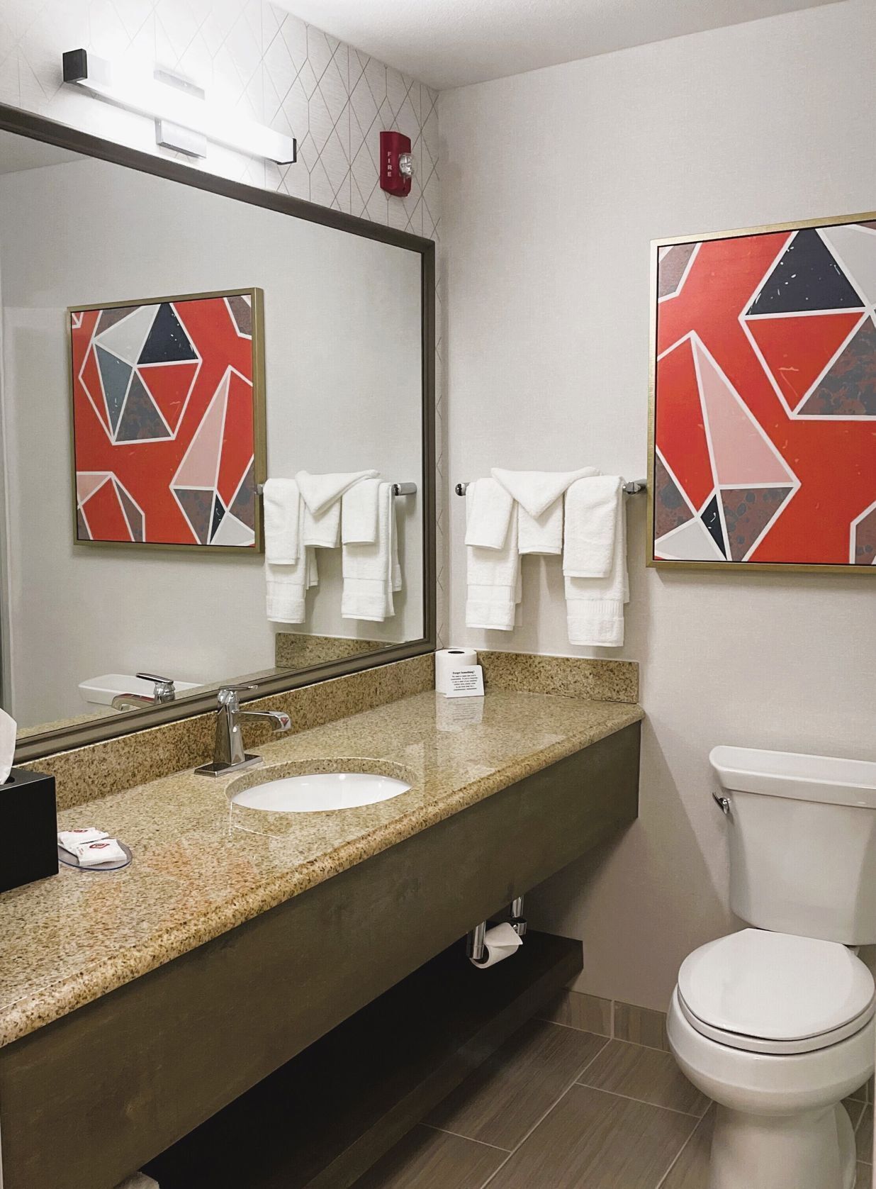 Bathroom | Hair dryer, towels