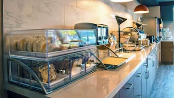 Free daily buffet breakfast