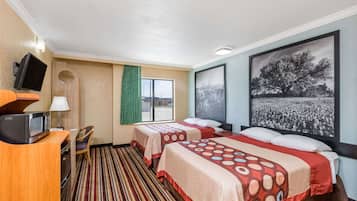 Premium bedding, desk, soundproofing, iron/ironing board