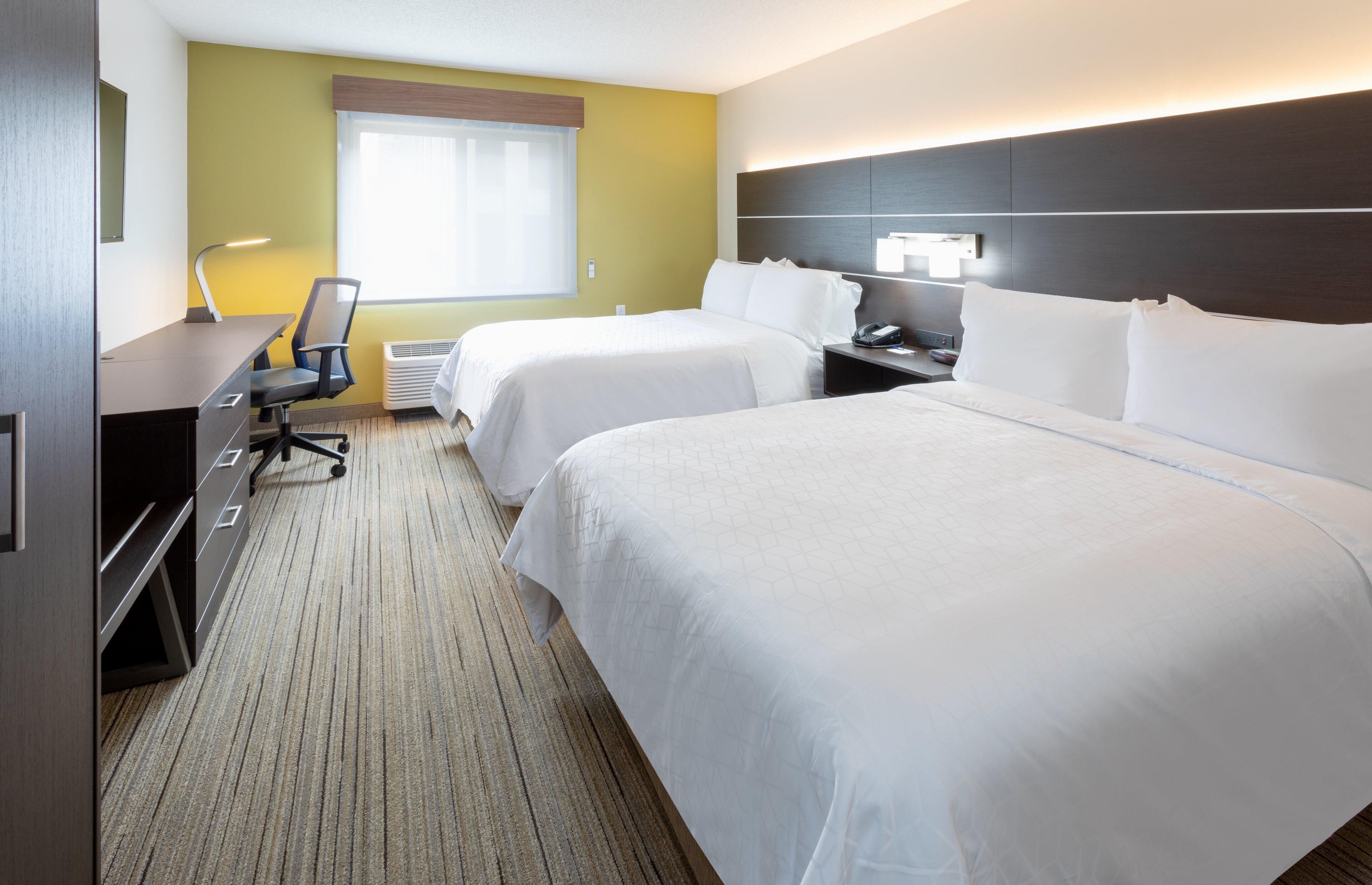 Premium bedding, pillow-top beds, in-room safe, desk
