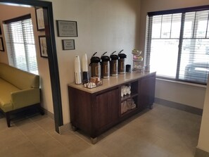 Free daily buffet breakfast