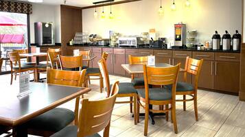 Free daily buffet breakfast