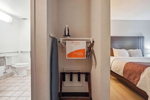 Premium bedding, memory-foam beds, in-room safe, desk