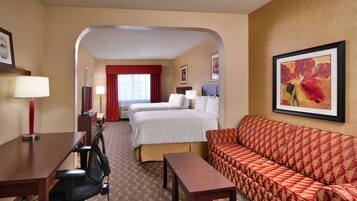 In-room safe, desk, laptop workspace, blackout drapes