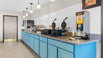 Free daily buffet breakfast