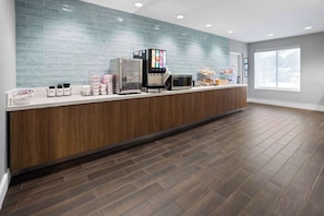 Free daily self-service breakfast