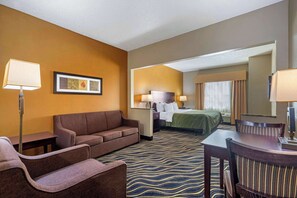 Suite, 1 King Bed, Accessible, Non Smoking | Desk, iron/ironing board, free cribs/infant beds, free rollaway beds
