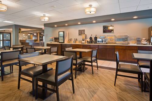 Free daily buffet breakfast