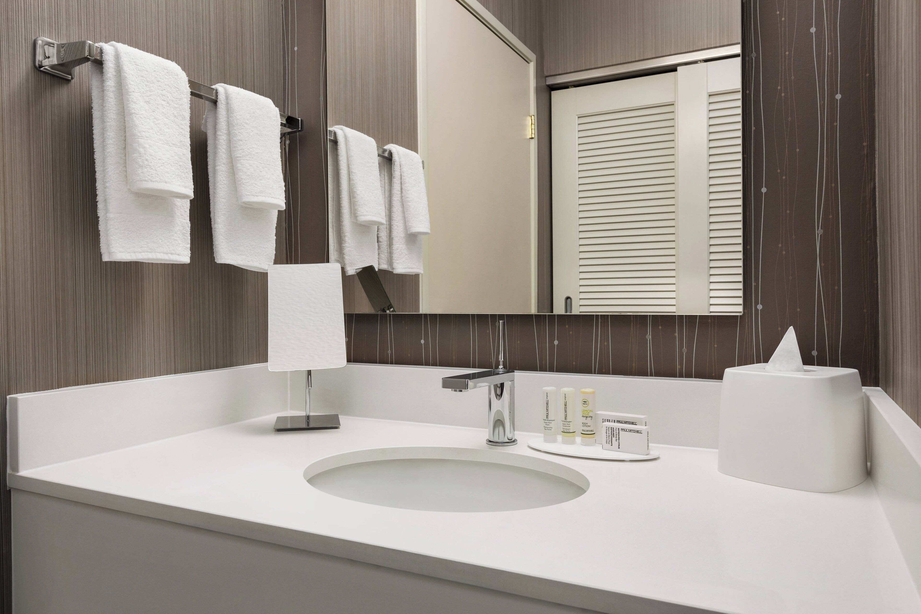 free toiletries, hair dryer, towels, soap