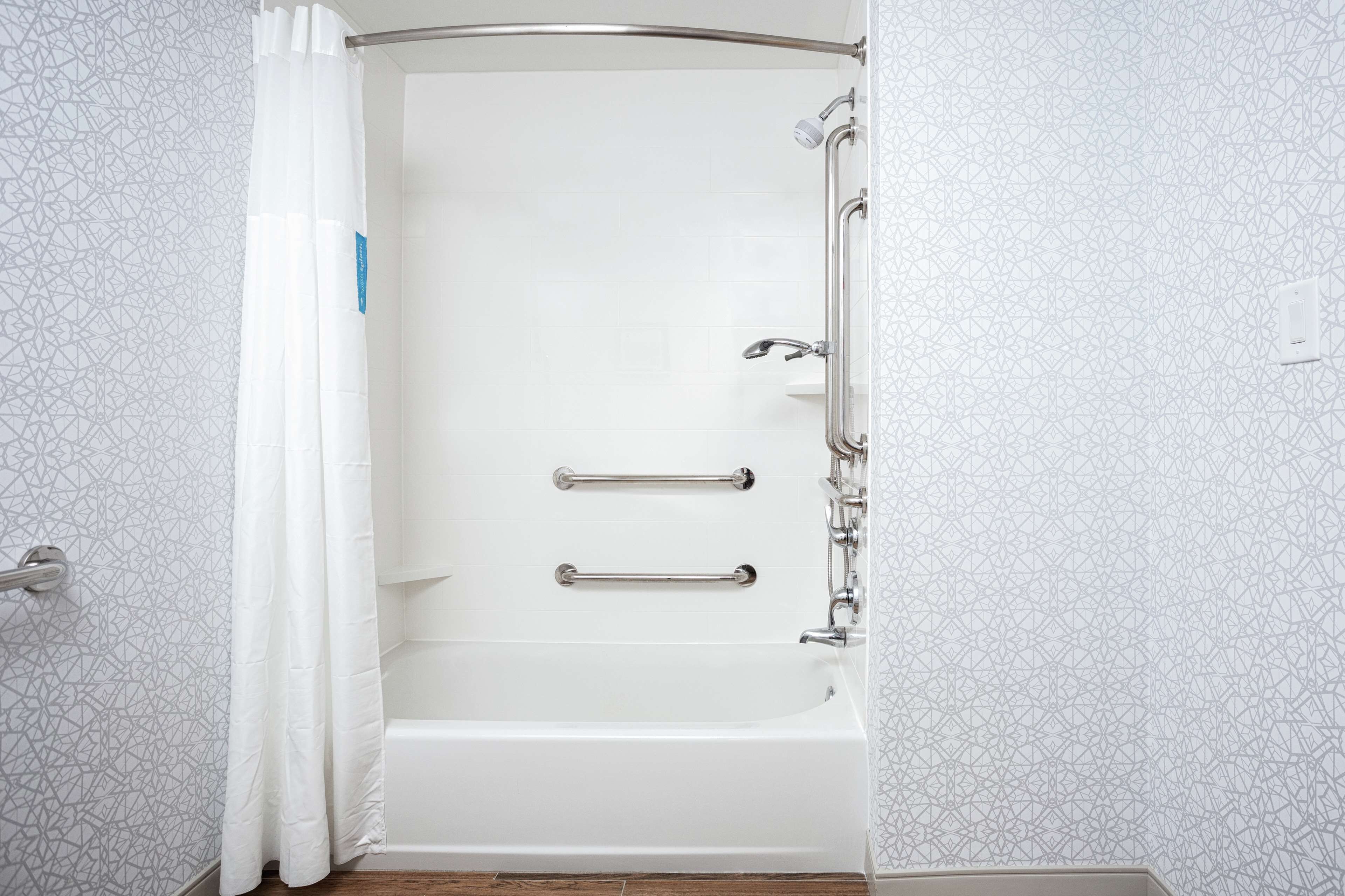 free toiletries, hair dryer, towels