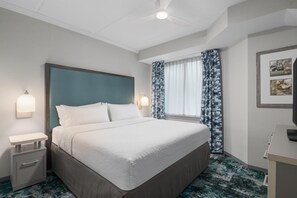 Premier Suite, 2 Bedrooms, Accessible, 2 Bathrooms | Premium bedding, in-room safe, laptop workspace, blackout drapes - Homewood Suites by Hilton Williamsburg (Williamsburg)