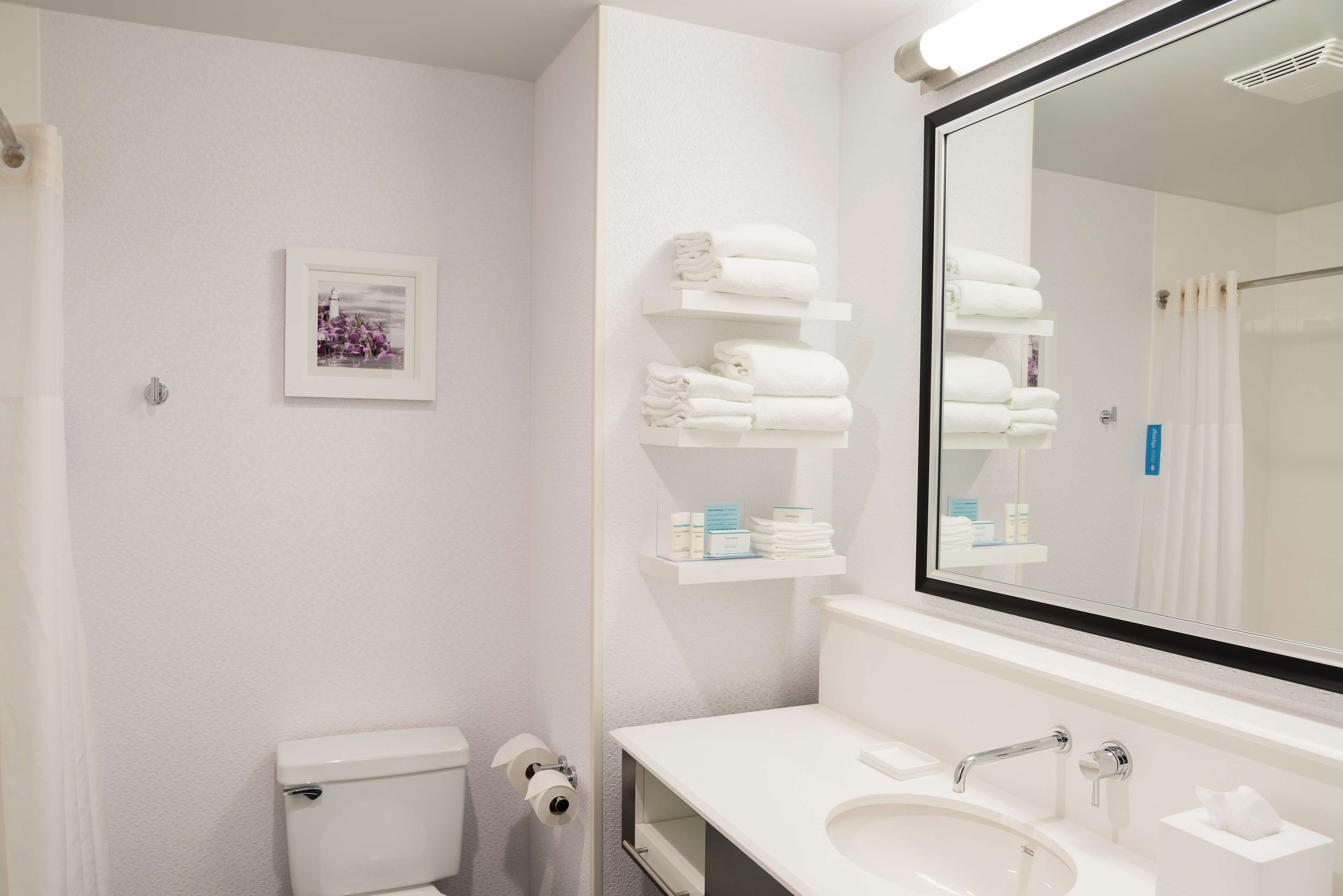 free toiletries, hair dryer, towels, soap