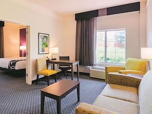 Suite, 1 King Bed, Non Smoking | Premium bedding, desk, laptop workspace, blackout curtains