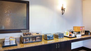 Free daily buffet breakfast