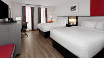 Room, 2 Queen Beds, Non Smoking | In-room safe, desk, blackout drapes, soundproofing