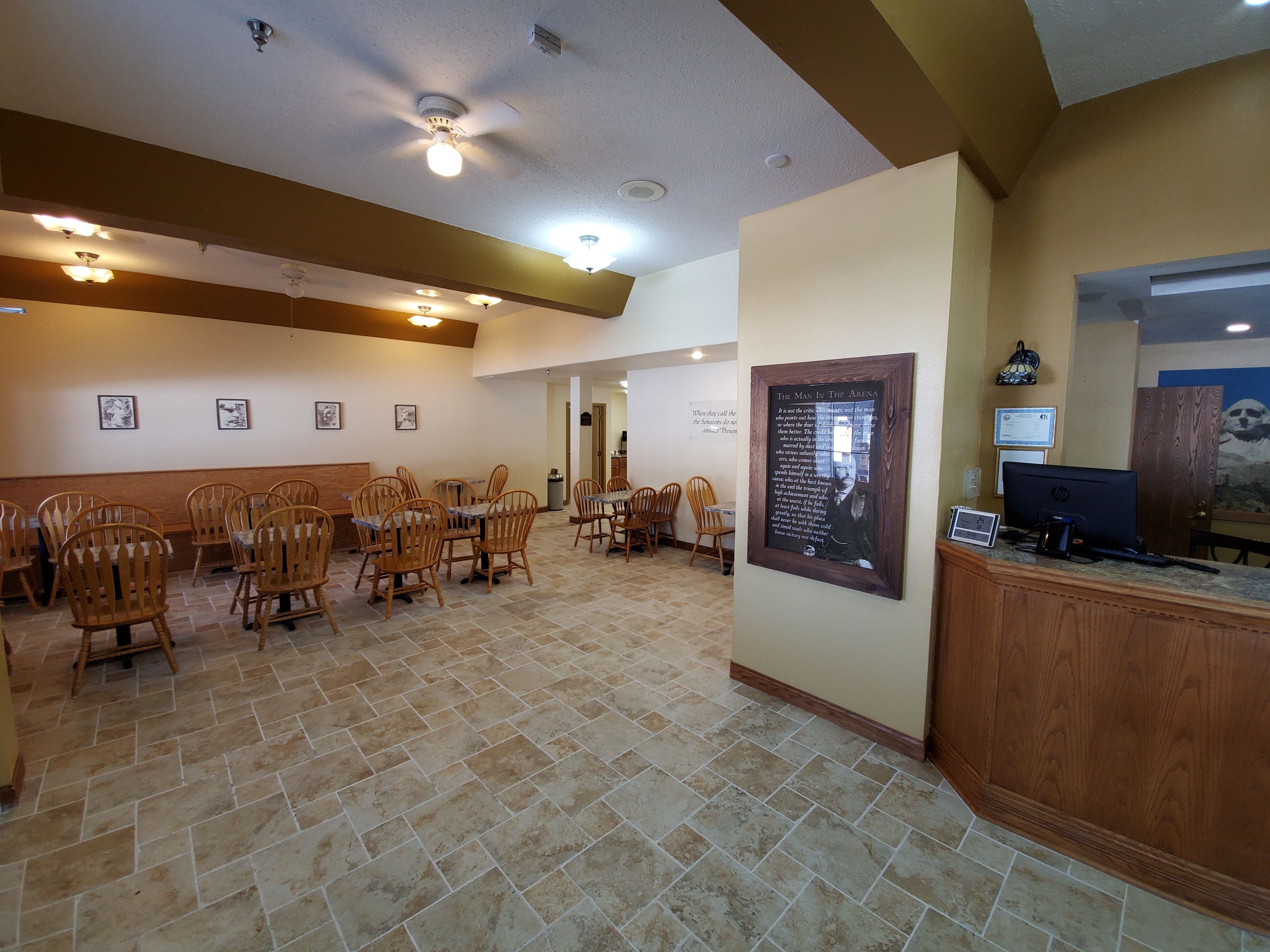 free daily self-service breakfast