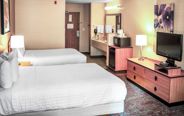 Standard Room, 2 Queen Beds, Non Smoking | 1 bedroom, premium bedding, pillowtop beds, in-room safe