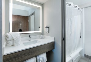Hair dryer, towels