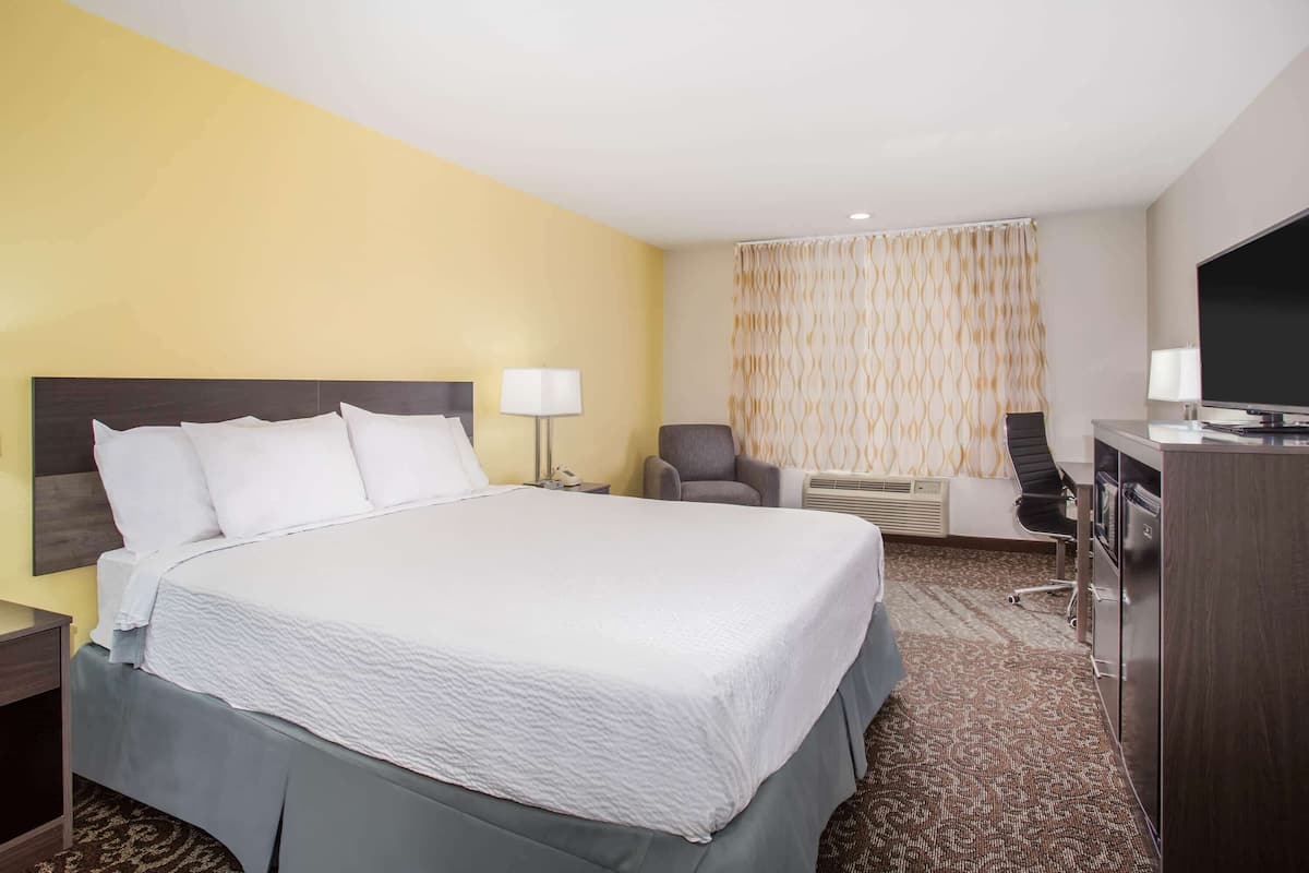 Premium bedding, desk, iron/ironing board, free WiFi