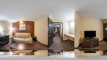 Suite, 2 Queen Beds, Non Smoking | Egyptian cotton sheets, premium bedding, down comforters