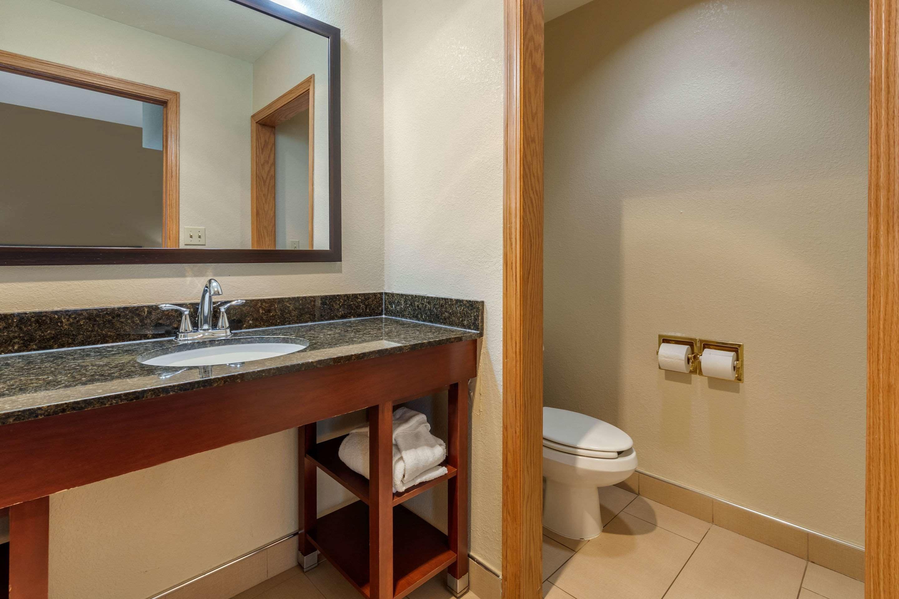 suite, 1 king bed, non smoking, jetted tub | bathroom | free toiletries, hair dryer, towels, toilet paper