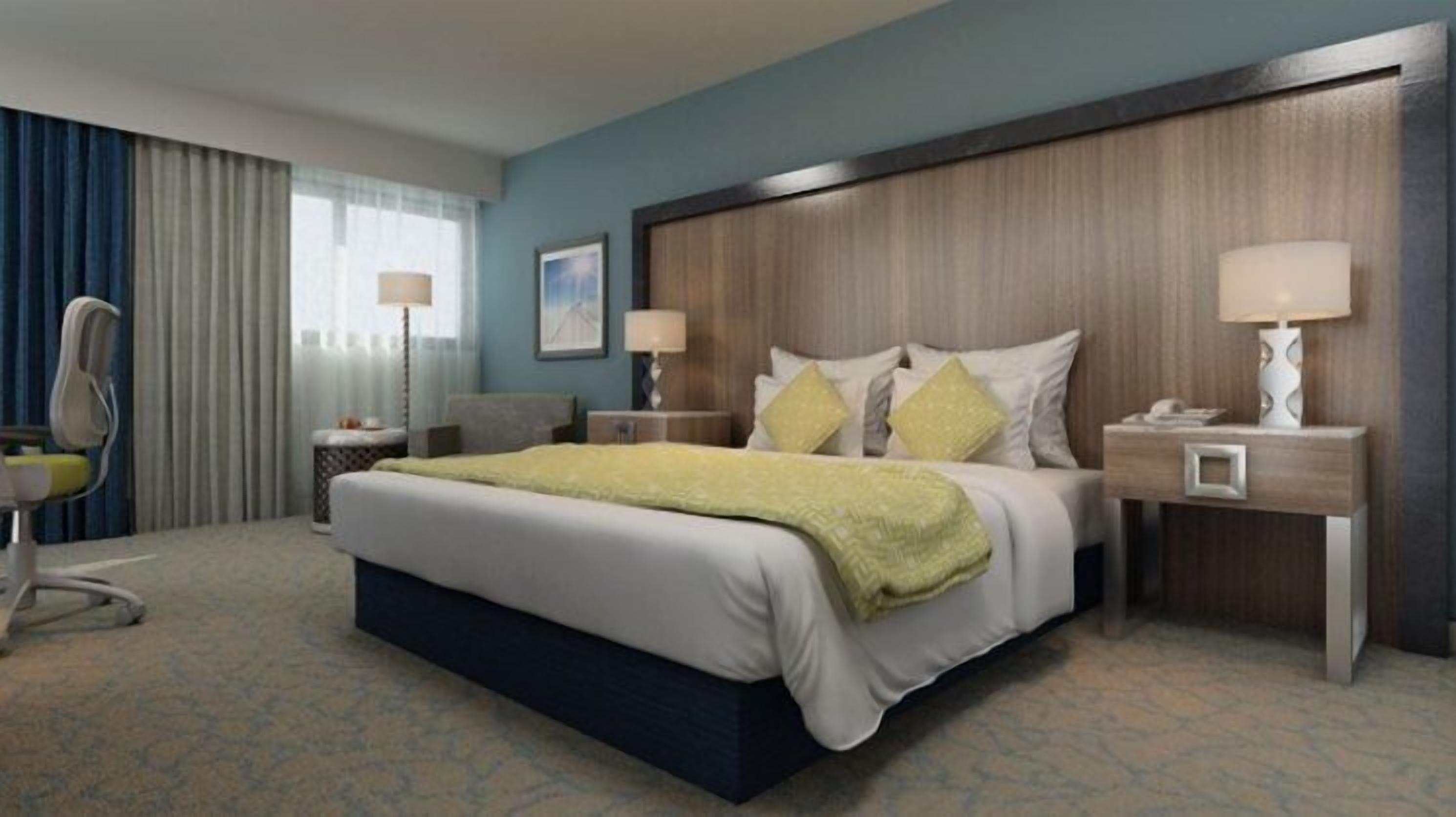 特厚豪華床墊、房內夾萬、書桌、遮光窗簾/窗簾