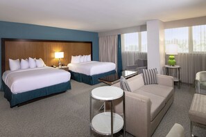 Studio Suite, 2 Queen Beds | Pillowtop beds, in-room safe, desk, blackout drapes