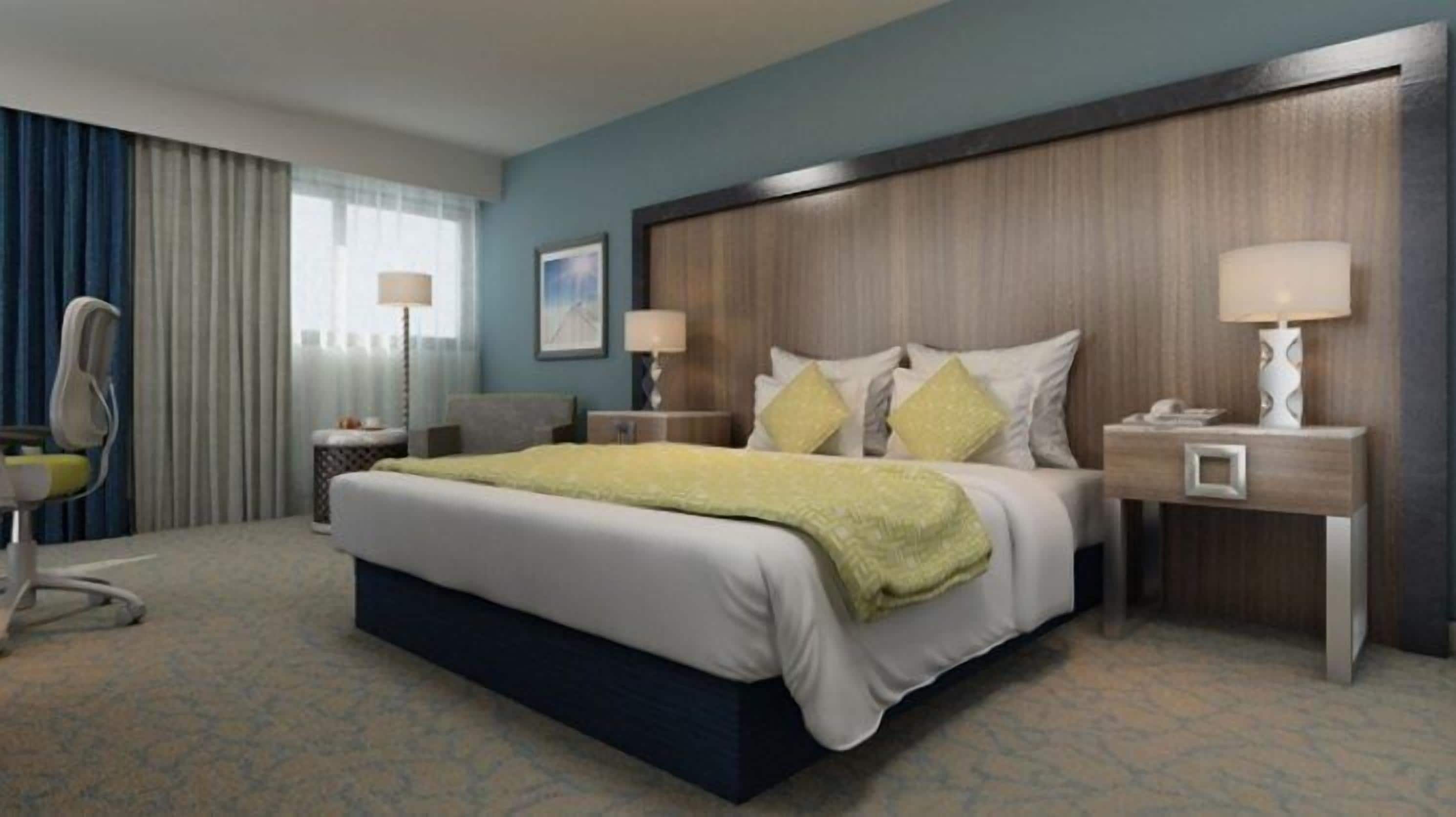 特厚豪華床墊、房內夾萬、書桌、遮光窗簾/窗簾