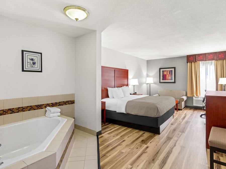 Blackout drapes, iron/ironing board, free WiFi, bed sheets