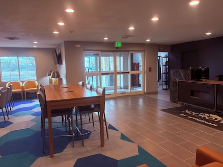 Lobby sitting area. Microtel Inn & Suites by Wyndham Denver Airport
