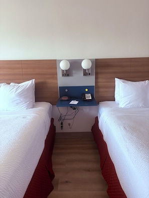 Standard Room, 2 Queen Beds | Desk, free WiFi, bed sheets